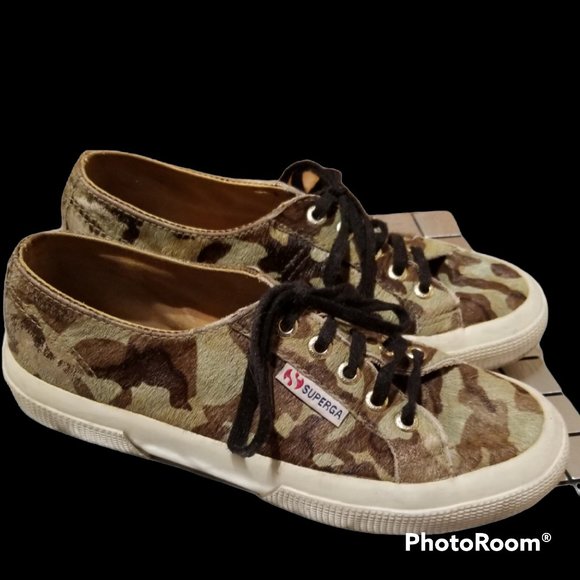 SUPERGA × TBS Ponyhair Camo Wmns Sneaker (Size 6) - Picture 16 of 16